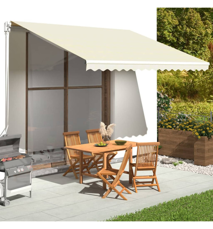 Tissu de remplacement pour auvent Crème 4x3,5 m | Mobilier & Déco