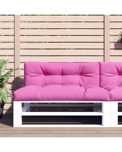 Coussins de palette lot de 2 rose tissu | Mobilier & Déco