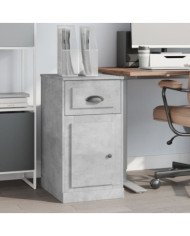 Armoire latérale avec tiroir gris béton 40x50x75 cm | Mobilier & Déco