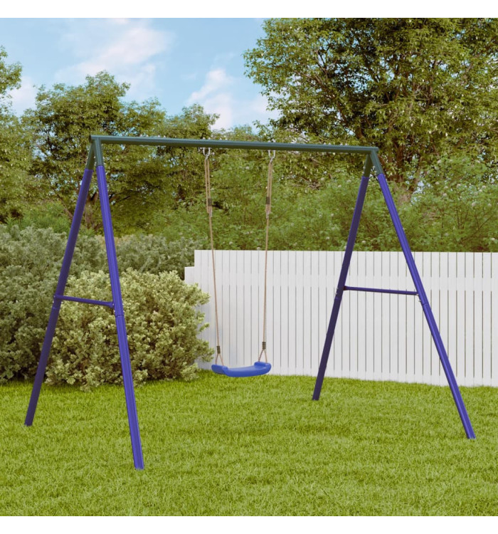 Cadre de balançoire extérieur et 2 crochets de suspension acier | Mobilier & Déco