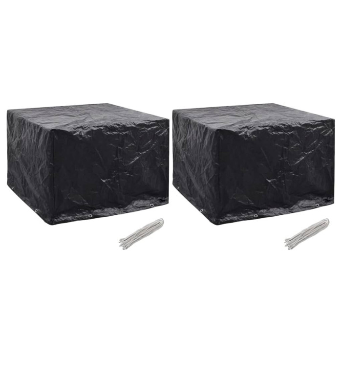 Housses de salon de jardin 2 pcs 8 œillets 122x112x98 cm | Mobilier & Déco