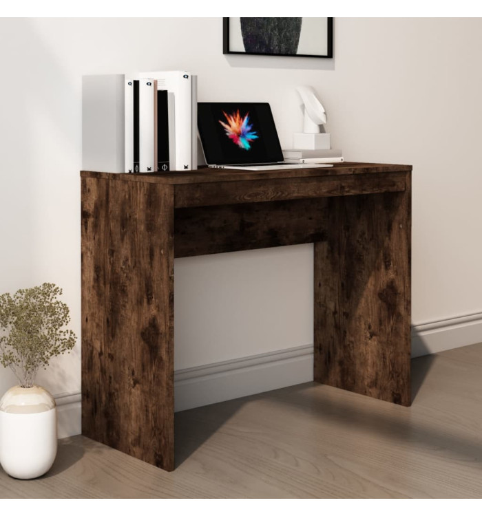 Bureau Chêne fumé 90x40x72 cm Bois d'ingénierie | Mobilier & Déco