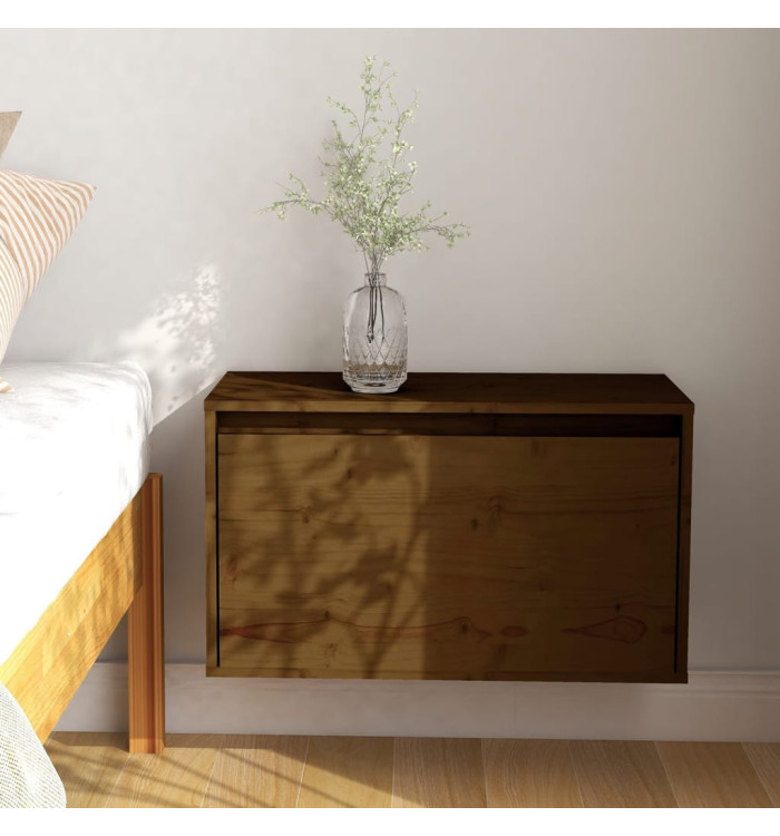 Armoire murale Marron miel 60x30x35 cm Bois de pin massif | Mobilier & Déco