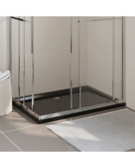Receveur de douche rectangulaire ABS Noir 80x120 cm | Mobilier & Déco
