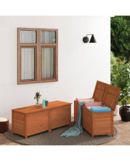 Boîte à coussins d'extérieur Marron 150x50x56 cm Sapin massif | Mobilier & Déco