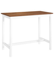 Table de bar Bois massif 108x60x91 cm | Mobilier & Déco