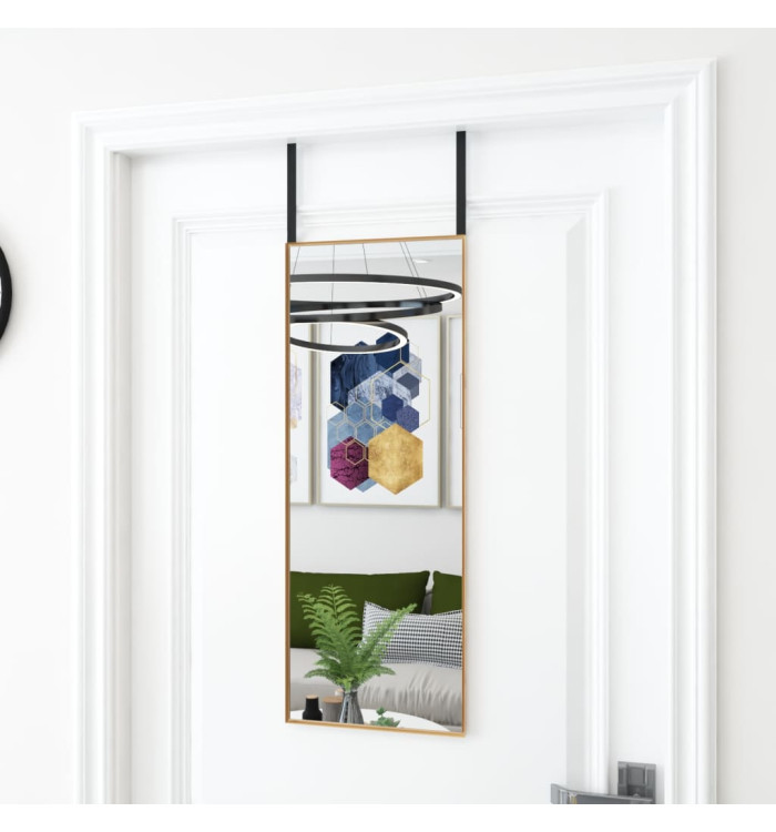 Miroir de porte Doré 30x80 cm Verre et aluminium | Mobilier & Déco