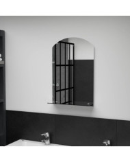 Miroir mural avec étagère 40x60 cm Verre trempé | Mobilier & Déco