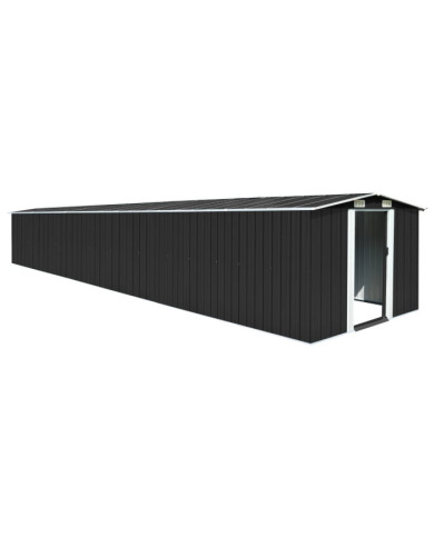 Abri de jardin Anthracite 257x779x181 cm Acier galvanisé | Mobilier & Déco