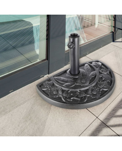 HI Demi-socle de parasol Noir | Mobilier & Déco
