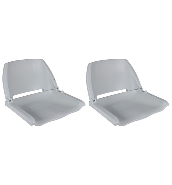 Sièges de bateau lot de 2 Dossier pliable sans oreiller | Mobilier & Déco