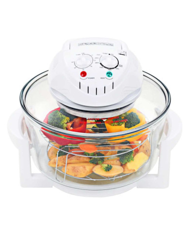 Four à convection halogène avec bague d'extension 1400 W 17 L | Mobilier & Déco