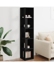 Armoire d'angle Noir 33x33x164,5 cm Bois d'ingénierie | Mobilier & Déco