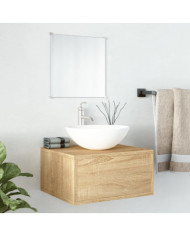 Ensemble de meubles salle de bain 2 pcs chêne bois d'ingénierie | Mobilier & Déco