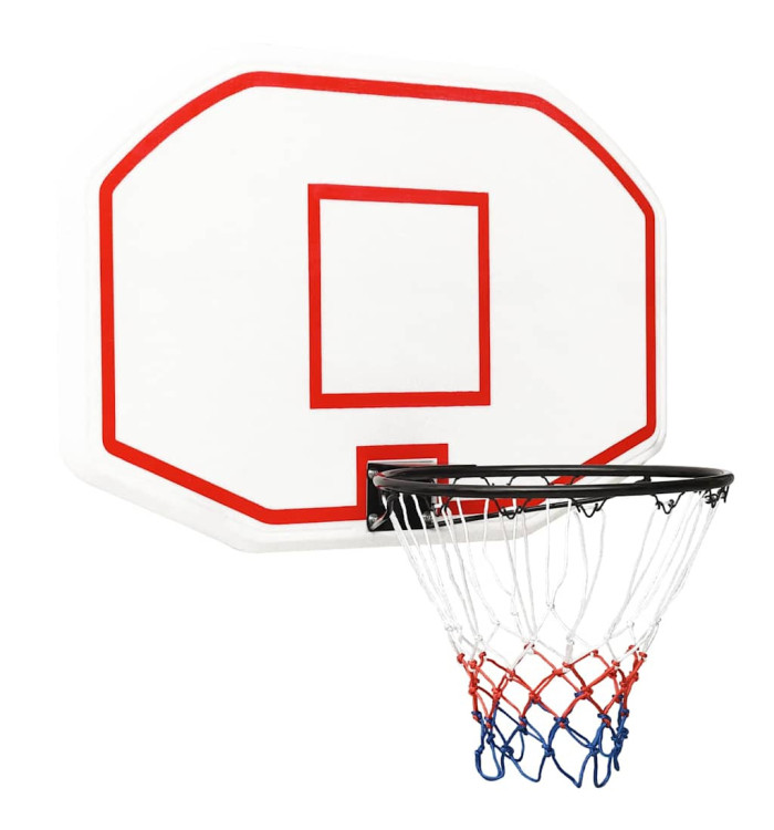 Panneau de basket-ball Blanc 109x71x3 cm Polyéthylène | Mobilier & Déco