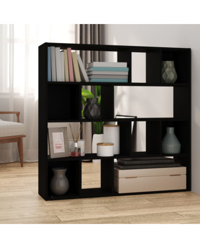 Bibliothèque/Cloison de séparation Noir 105x24x102 cm | Mobilier & Déco