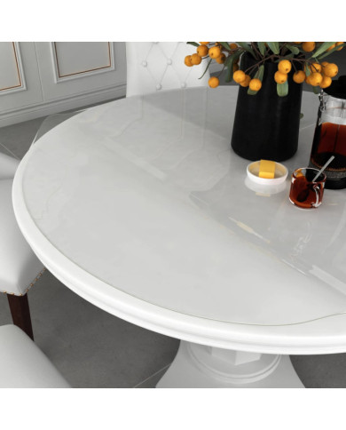 Protecteur de table transparent Ø 70 cm 2 mm PVC | Mobilier & Déco