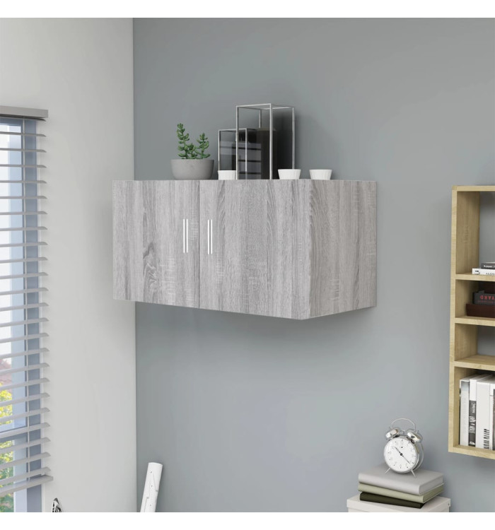 Armoire murale Sonoma gris 80x39x40 cm Bois d'ingénierie | Mobilier & Déco
