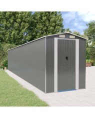Abri de jardin Gris clair 192x1021x223 cm Acier galvanisé | Mobilier & Déco