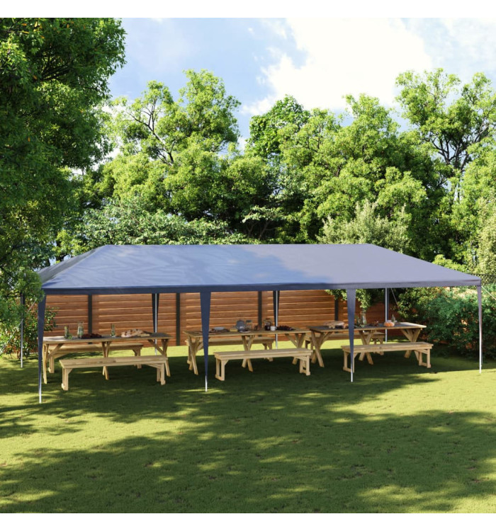 Tente de réception 4x9 m bleu | Mobilier & Déco