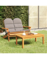 Ensemble de salon de jardin Adirondack 2 pcs bois acacia solide | Mobilier & Déco