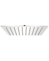 Tête de douche plongeante carrée en acier inoxydable 20x20 cm | Mobilier & Déco