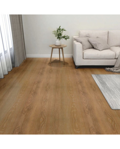 Dalles de plancher autoadhésives 55 pcs PVC 5,11 m² marron | Mobilier & Déco