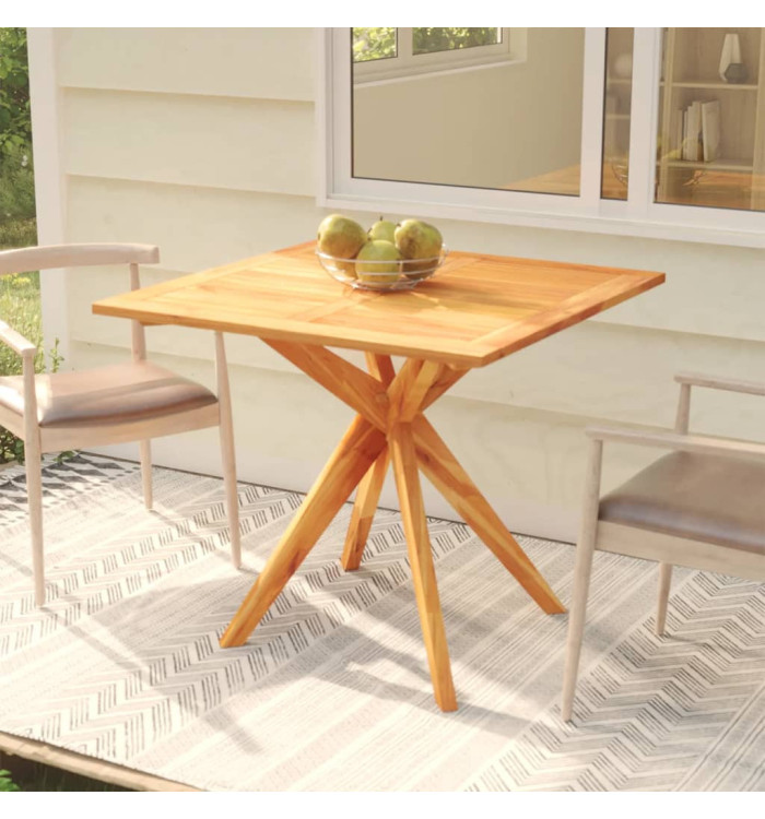 Table de jardin 85x85x75 cm Bois d'acacia solide | Mobilier & Déco