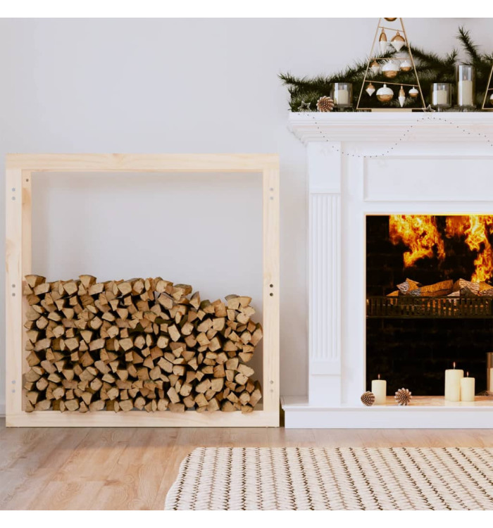 Support pour bois de chauffage 100x25x100 cm Bois de pin | Mobilier & Déco