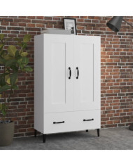Buffet haut Blanc 70x31x115 cm Bois d'ingénierie | Mobilier & Déco