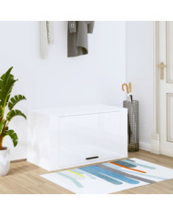 Armoire à chaussures murale Blanc brillant 70x35x38 cm | Mobilier & Déco