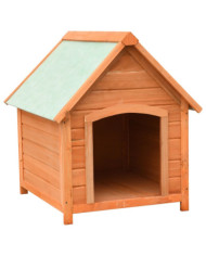 Niche pour chiens Bois de pin et de sapin massif 72x85x82 cm | Mobilier & Déco
