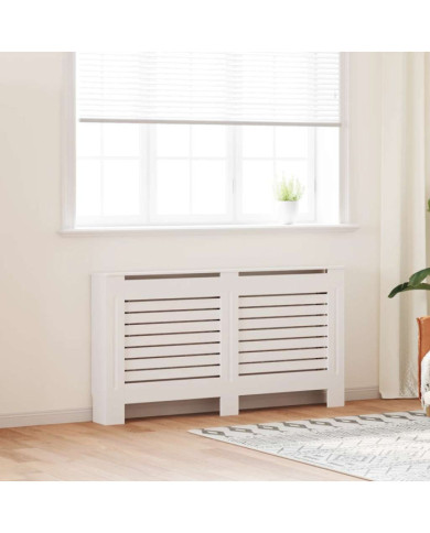 Cache-radiateur Blanc 152x19x81,5 cm MDF | Mobilier & Déco