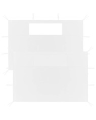 Parois latérales de belvédère avec fenêtres 2 pcs Blanc | Mobilier & Déco