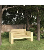 Banc de jardin 139 cm bois de pin imprégné | Mobilier & Déco