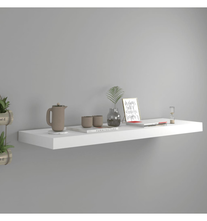 Étagère flottante murale blanc 80x23,5x3,8 cm MDF | Mobilier & Déco