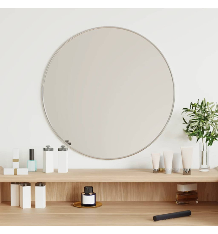 Miroir mural Argenté Ø 50 cm Rond | Mobilier & Déco