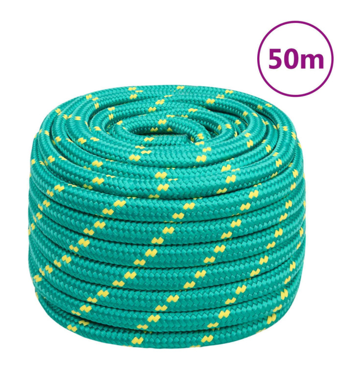 Corde de bateau Vert 20 mm 50 m Polypropylène | Mobilier & Déco