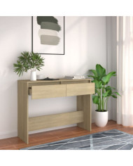 Table console chêne sonoma 100x35x76,5 cm bois d'ingénierie | Mobilier & Déco