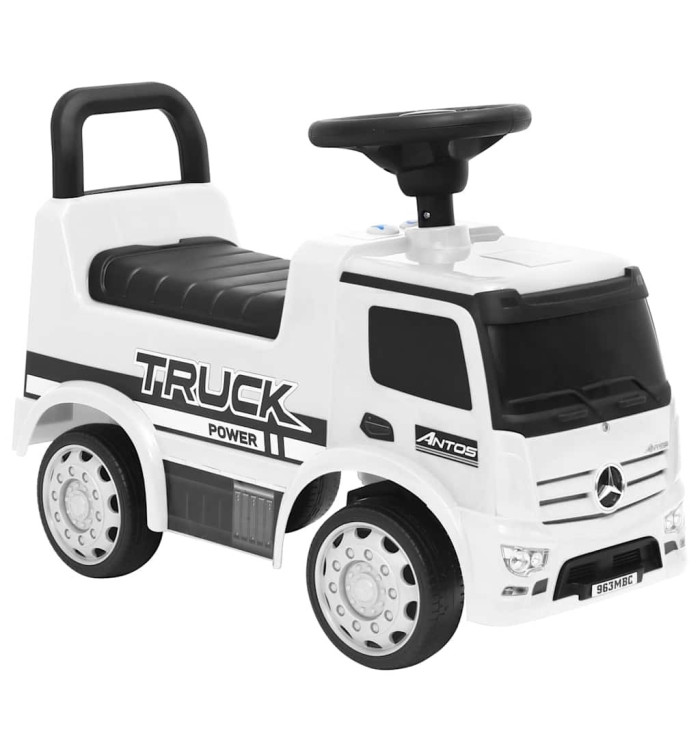 Camion à pédales Mercedes-Benz Blanc | Mobilier & Déco