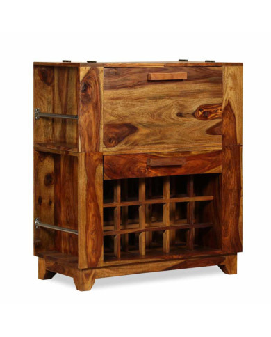 Armoire de bar Bois massif 85x40x95 cm | Mobilier & Déco