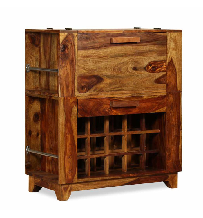 Armoire de bar Bois massif 85x40x95 cm | Mobilier & Déco
