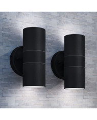 Applique murale d'extérieur 2 pcs Acier | Mobilier & Déco