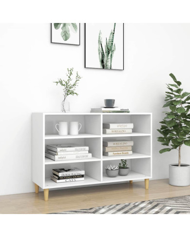 Buffet blanc 103,5x35x70 cm bois d'ingénierie | Mobilier & Déco