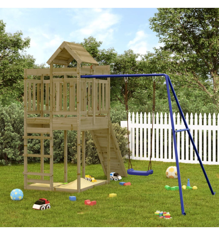 Aire de jeux d'extérieur bois de pin imprégné | Mobilier & Déco