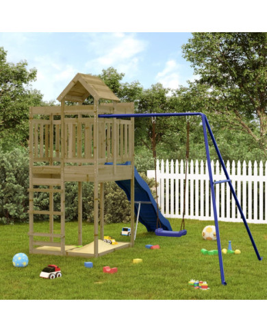 Aire de jeux d'extérieur bois de pin imprégné | Mobilier & Déco