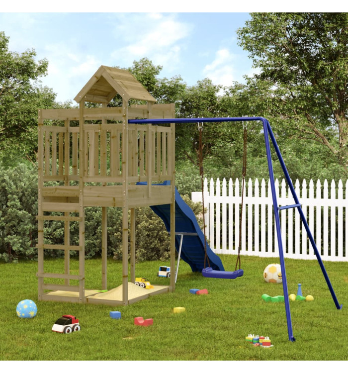 Aire de jeux d'extérieur bois de pin imprégné | Mobilier & Déco