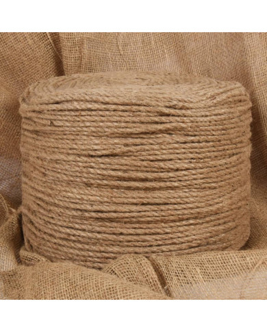 Corde de jute 250 m de long 6 mm d'épaisseur | Mobilier & Déco