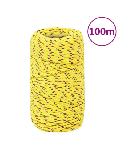 Corde de bateau Jaune 2 mm 100 m Polypropylène | Mobilier & Déco