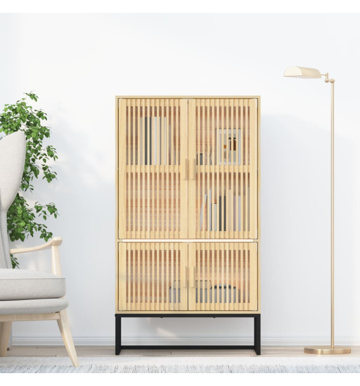 Buffet haut 70x35x125 cm bois d'ingénierie | Mobilier & Déco